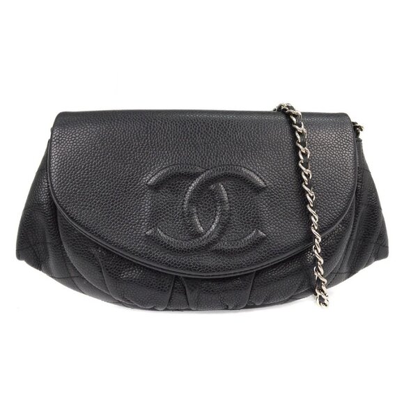 Chanel Black Calfskin Classic WOC Wallet On Chain - Picture 1 of 8